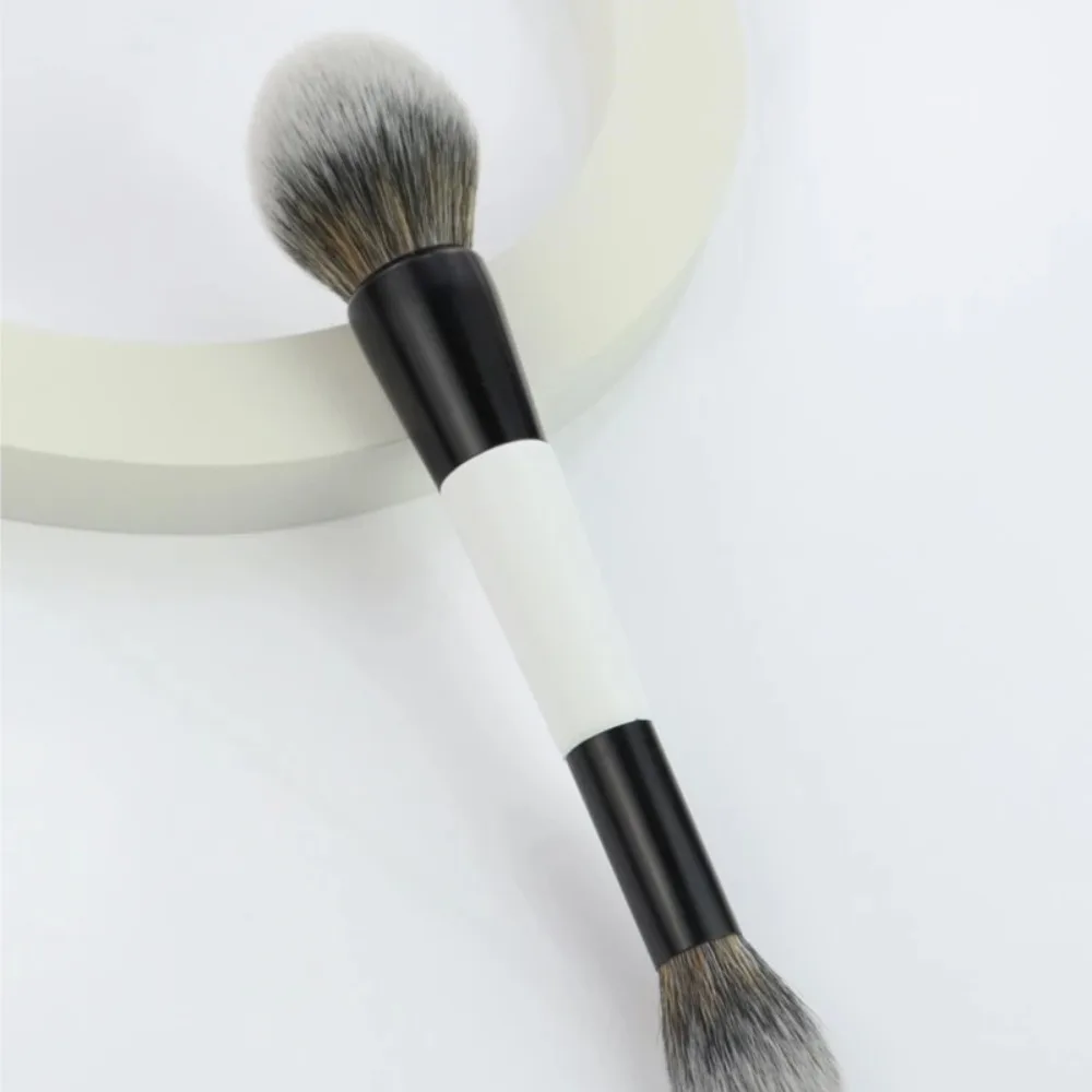 Conjunto de pincéis de maquiagem dupla face, conjunto de 4 peças, com mistura de contorno de maquiagem e ferramentas para destaque de blush em pó