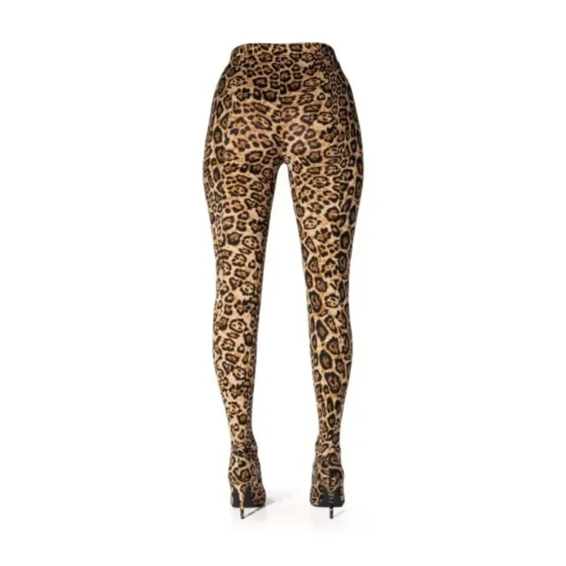 Satins Elastic Cloth Jumpsuit Pants Boots Women Racing Party Trendy Sexy Steel Pipe Dance Pants Boots High-heel 8.5cm/10cm 34-45 - view 4