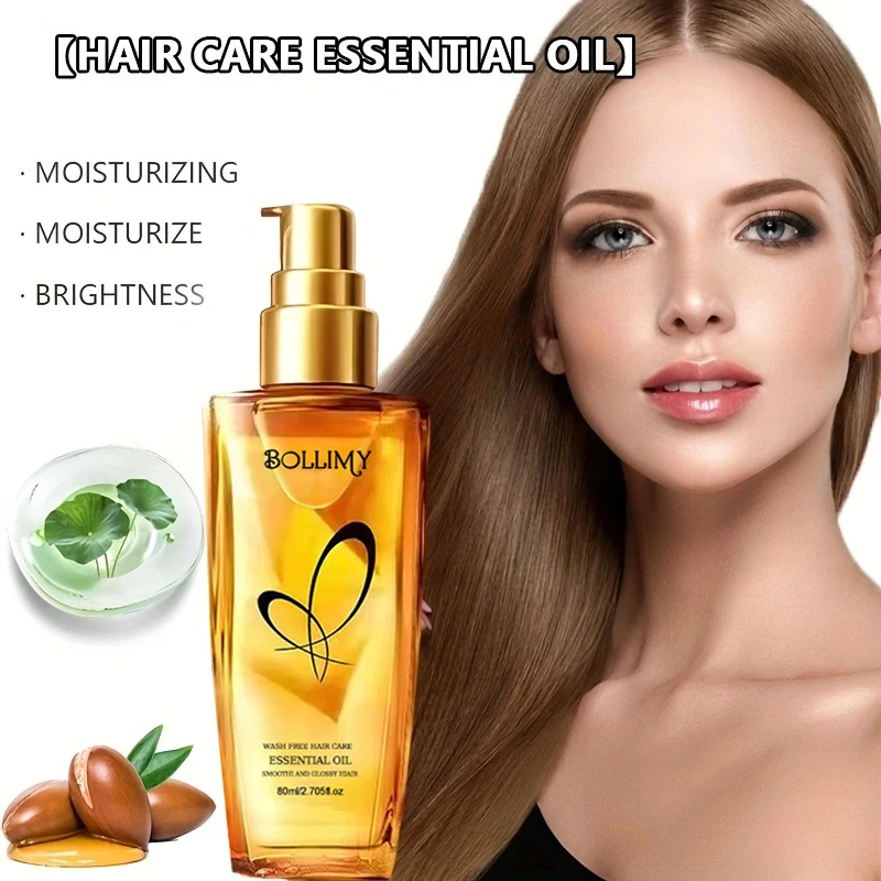 No Wash Hair Care Essential Oil, Soft Hair Care, No Wash Non Greasy, Hair Oil, Suitable for All Hair Types