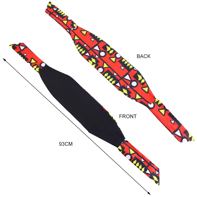 New Women's African Print Headband Elastic Sports Yoga Hair Band For Braids Curly Girls Salon Makeup Headwrap Turban Headwear - view 2