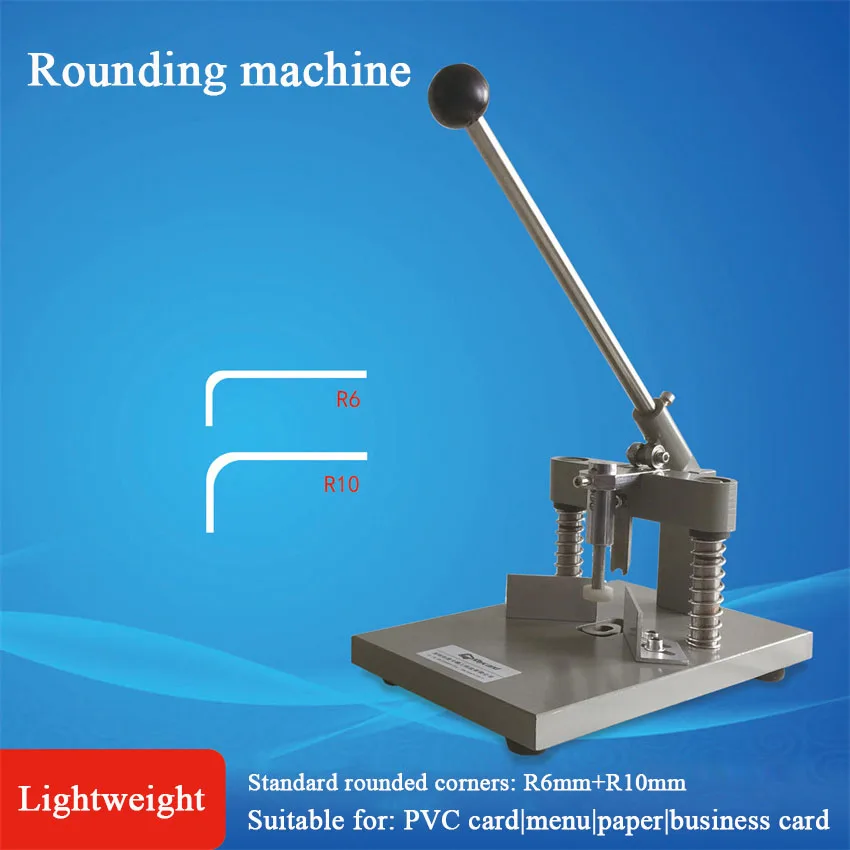 

Manual Corner Rounder Die Cutter With Paper-Pressing Device 25mm Cutting Height Heavy Duty for Printing Packaging Industry