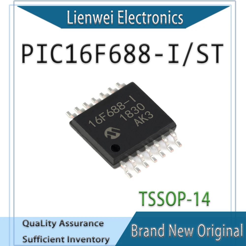 

100% New Original 16F688-I PIC16F688-I/ST PIC16F688 IC MCU Chipset TSSOP-14