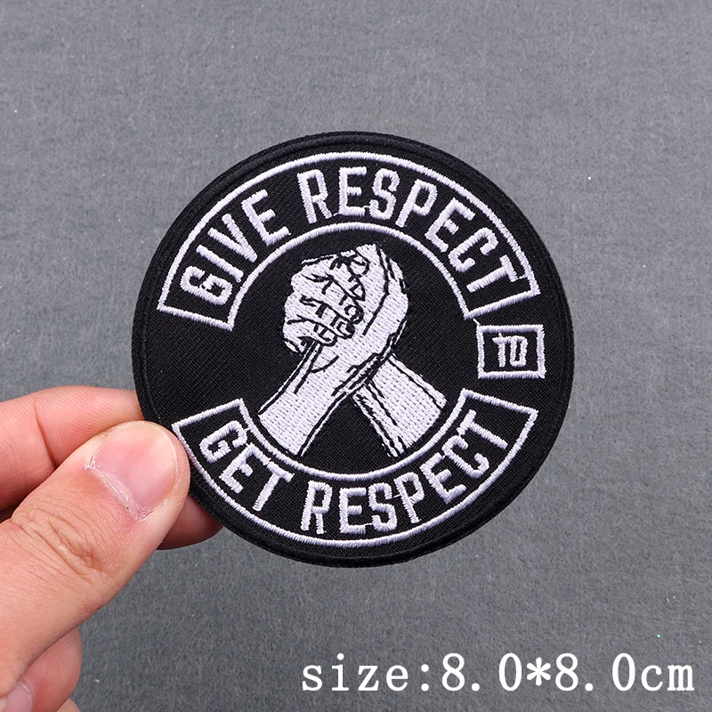 Punk Slogan Stickerei Patches Für Kleidung Buchstaben Copywriting Eisen Auf Patches Für Kleidung Auf Jeans Rucksack Hut Dekor Aufkleber