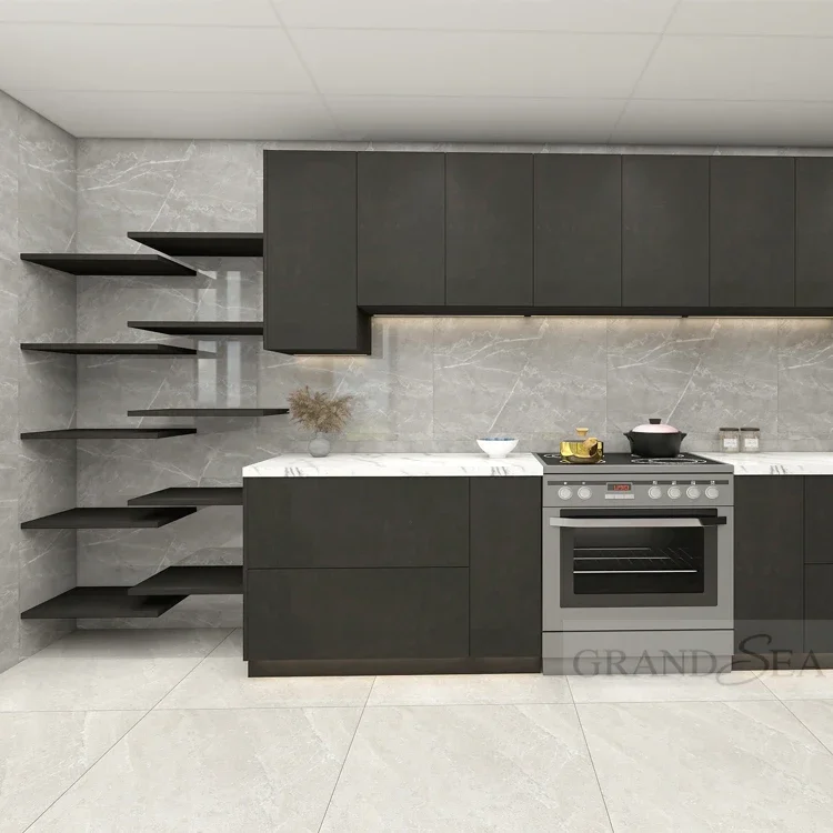 Sell like hot cakes full dongguan kitchen cabinet set modern design hanging cabinet wall kitchen