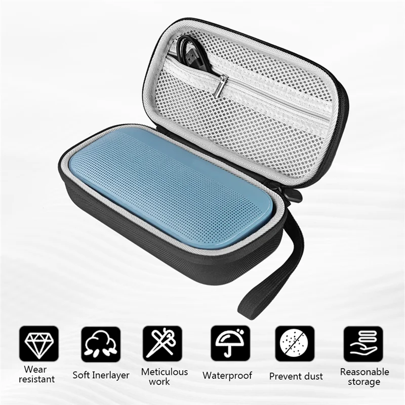 AAAEL-Hard Travel Case Storage Handbag For Bose Soundlink Flex 2Nd Gen Bluetooth Portable Speaker