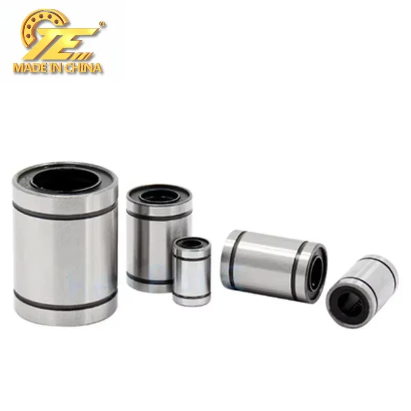 10PCS LM8UU LM10UU LM16UU LM12UU Rodamientos Lineales de Bolas, Cojinetes Lineales, Rieles Lineales de 8mm, Piezas para Ejes Lineales, DIY CNC Impresora 3D