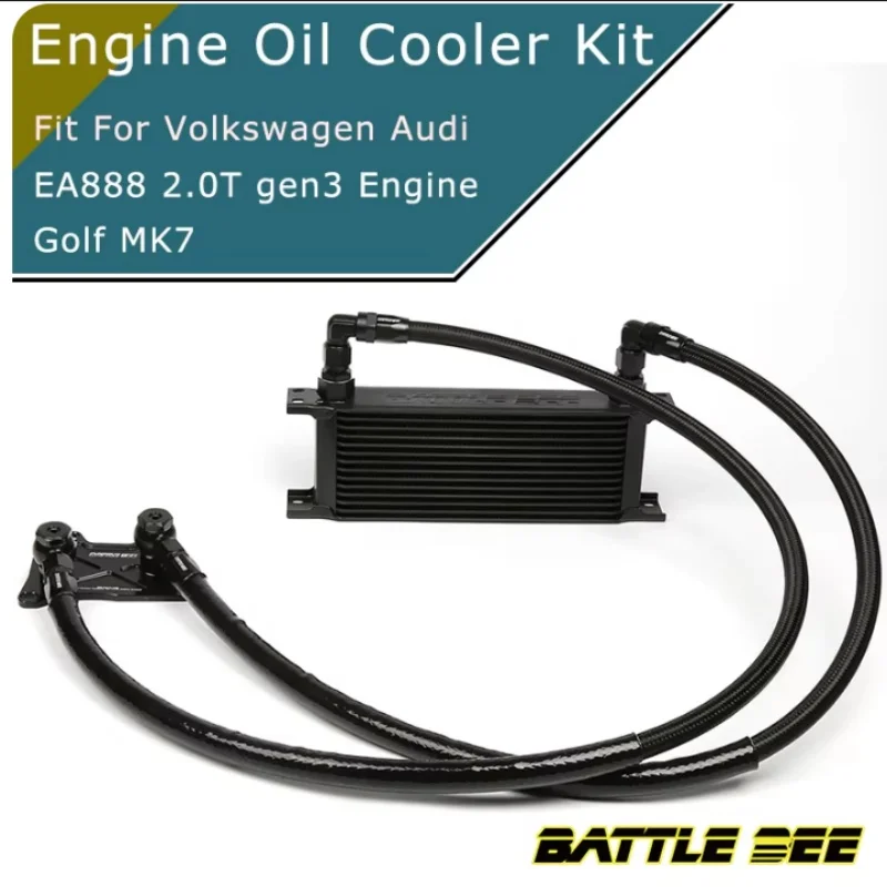 

VAG Golf MK7 Audi A3 Cooling Engine 1.8T 2.0T EA888 GEN3 Oil Cooler Kit Sandwich Plate Adapter Oil Filter Radiator BB-OCK-109