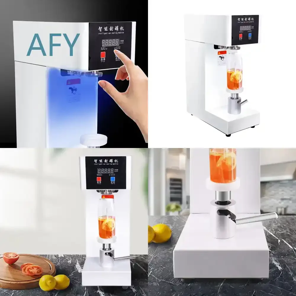 New Arrivals Can Sealing Machine for Automatic Beverage Sealer for Milk Tea Shop Cup Sealing Machine for Drinking Can Sealer