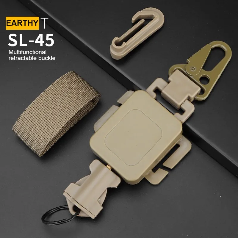 

2 в 1 уличный противокражный телескопический держатель для ключей с пряжкой для охоты