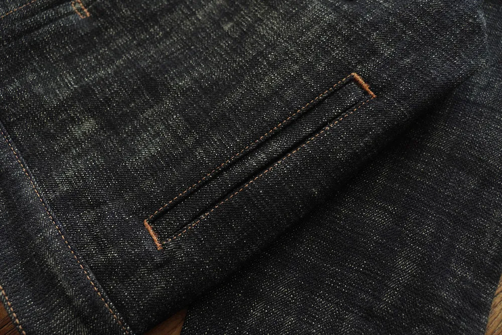Sauce Zhan Men's Denim Jacket 20oz Heavyweight Selvedge Denim Slub Yarn Double-Dyed Year of The Snake Edition Loose Fit