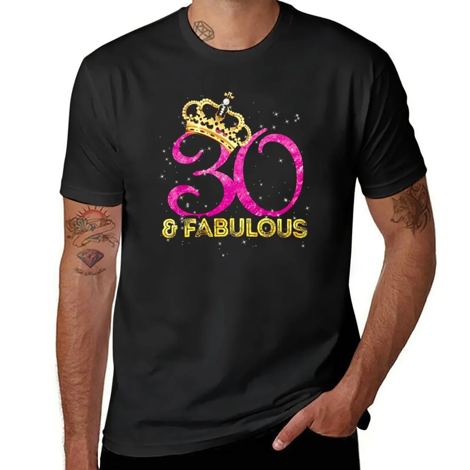 

Birthday 30 and fabulous T-Shirt Clothing kawaii clothes sweat anime tshirt black t-shirts for men