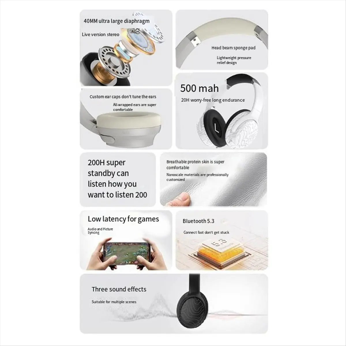 M85K Headset Bluetooth Headset Wireless Universal Cell Phone Sports Game Noise Reduction Bluetooth Portable Headset,B