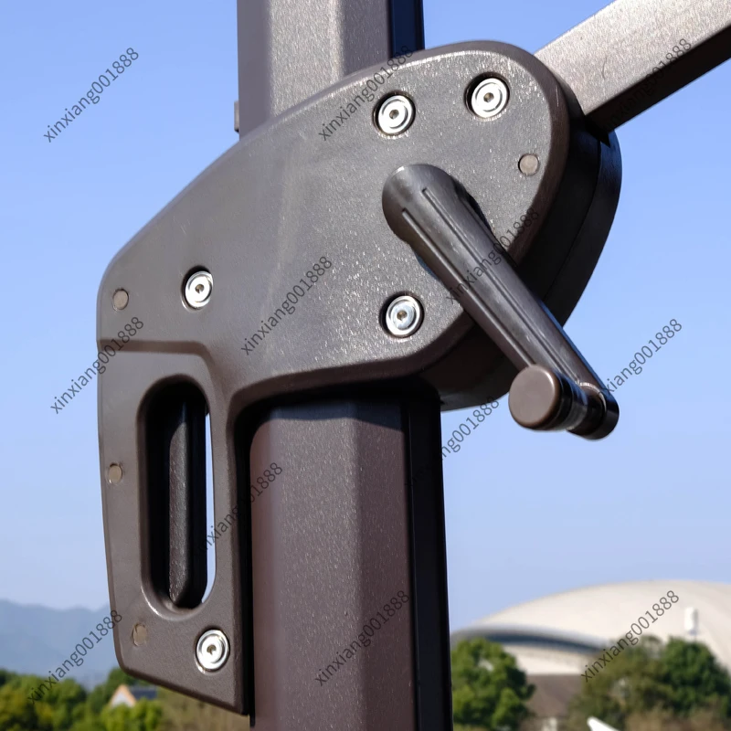 For Outdoor Patio Umbrella Crank Handle Kit Aluminum Alloy Winch Rope Disk Original Replacement Parts for Sun Umbrella Repair