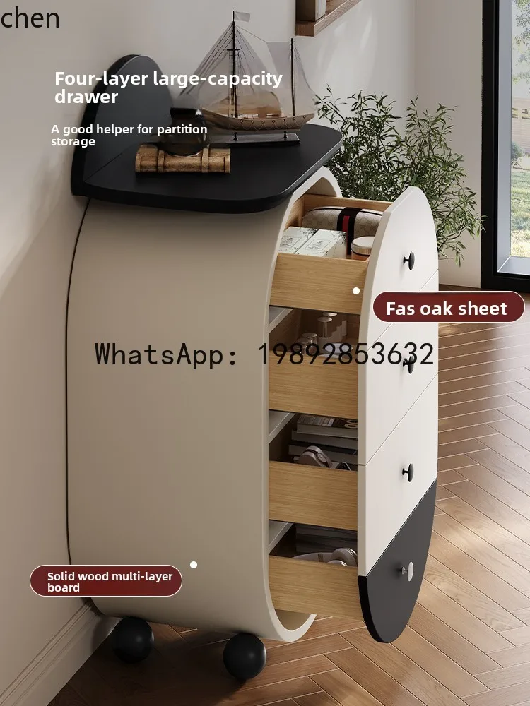 solid wood four-chest cabinet, bedside storage against the wall, storage cabinet, retro cabinet