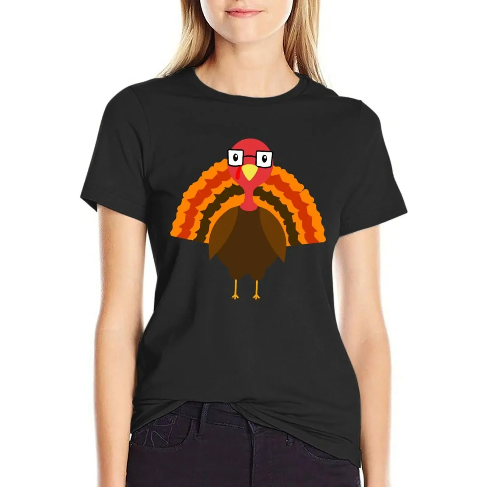 

The Quirky Turkey T-Shirt graphics funnys plus sizes t shirt dress Women