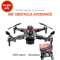 Profesional GPS Quadcopter 360 ° Obstacle Avoidance 8K ESC Camera Aerial Photography Brushless GPS Position 3KM RC Drone Model