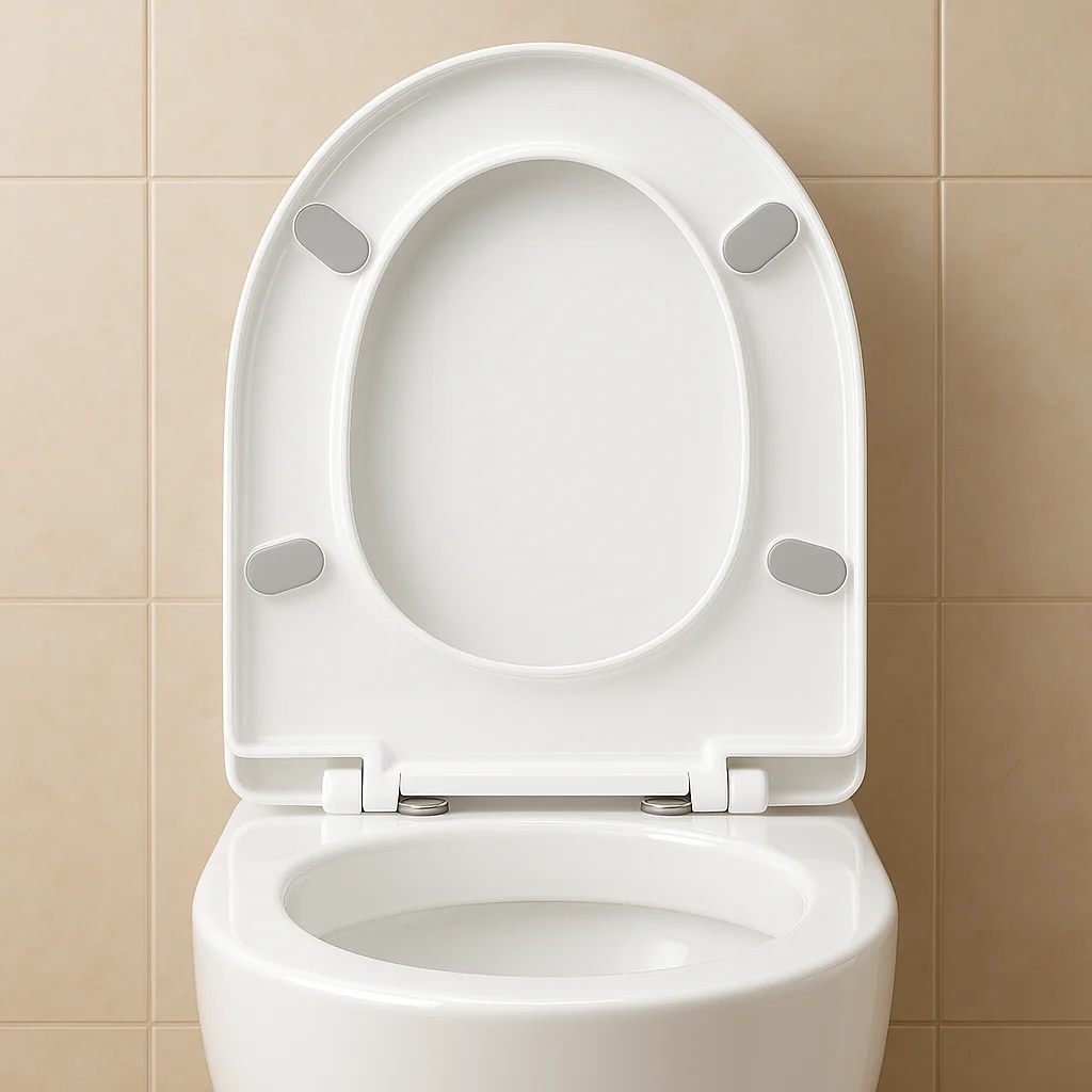 

Sturdy Universal Toilet Seat Long Lasting Replacement Bathroom Toilet Cover