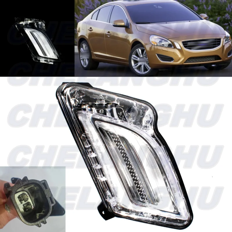 

For Volvo S60 2011 2012 2013 Right Side Front Bumper LED DRL Daytime Running Light Fog Lamp Light 31278558