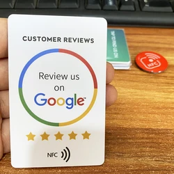 50 unidades, revisión de us en Google, Trustpilot, decodificación de tarjetas Tap NFC, NTAG215, 504bytes, habilitado para NFC, reseñas de Google