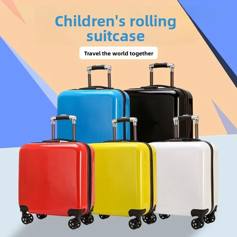 18-inch-children's-luggage-customizable-logo-password-lock-boarding-suitcase-universal-wheels-carry-on-bag-travel-bag