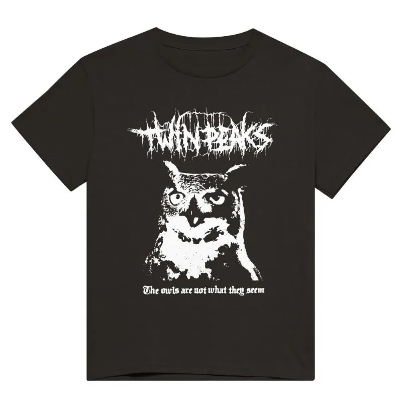Twin Peaks Movie Theme T-shirt Women's T-shirt Y2K Retro Street Unisex Casual Fashion T-shirt