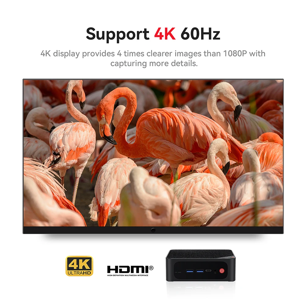 비링크 SER5 맥스 윈도우 11 미니 PC AMD 라이젠7 6800U/7735HS R3 3200U R5 5500U DDR4 RAM 16G NVME 500G Wifi6 4K 타입-C 게이머 컴퓨터 썸네일 5