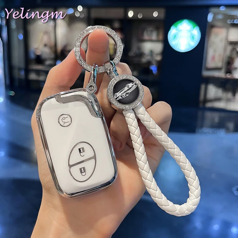3-Tasten-Schlüsselhülle aus weichem TPU-Schutzmaterial für Lexus CT200h ES 300h IS250 GX400 RX270 RX450h RX350 LX570 Zubehör