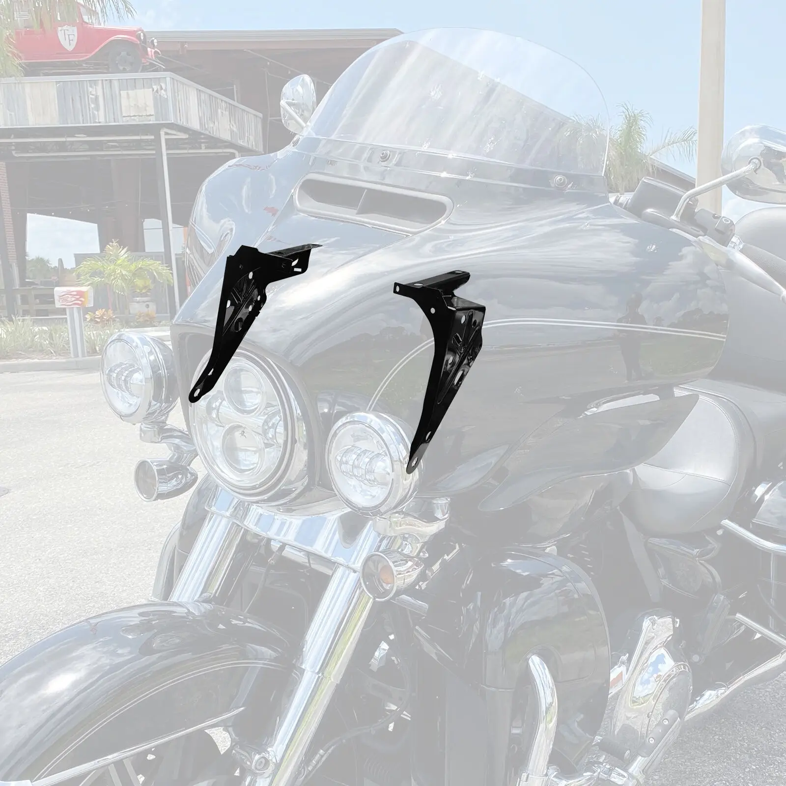Przedni wewnętrzny wspornik owiewki motocykla pasuje do Harley Touring przemieszczanie się po ulicy FLHX 2014-2023 — zdjęcie 4