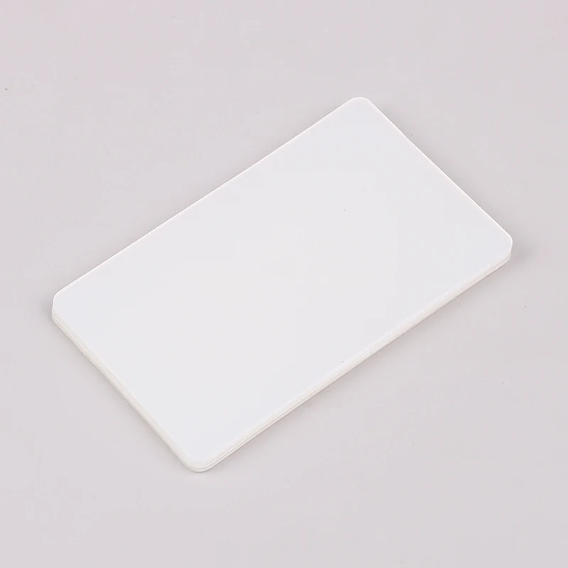 10Pcs Pvc Blank Transparent Business Card Plastic Waterproof Without Printing For Handwriting School Office Supplies