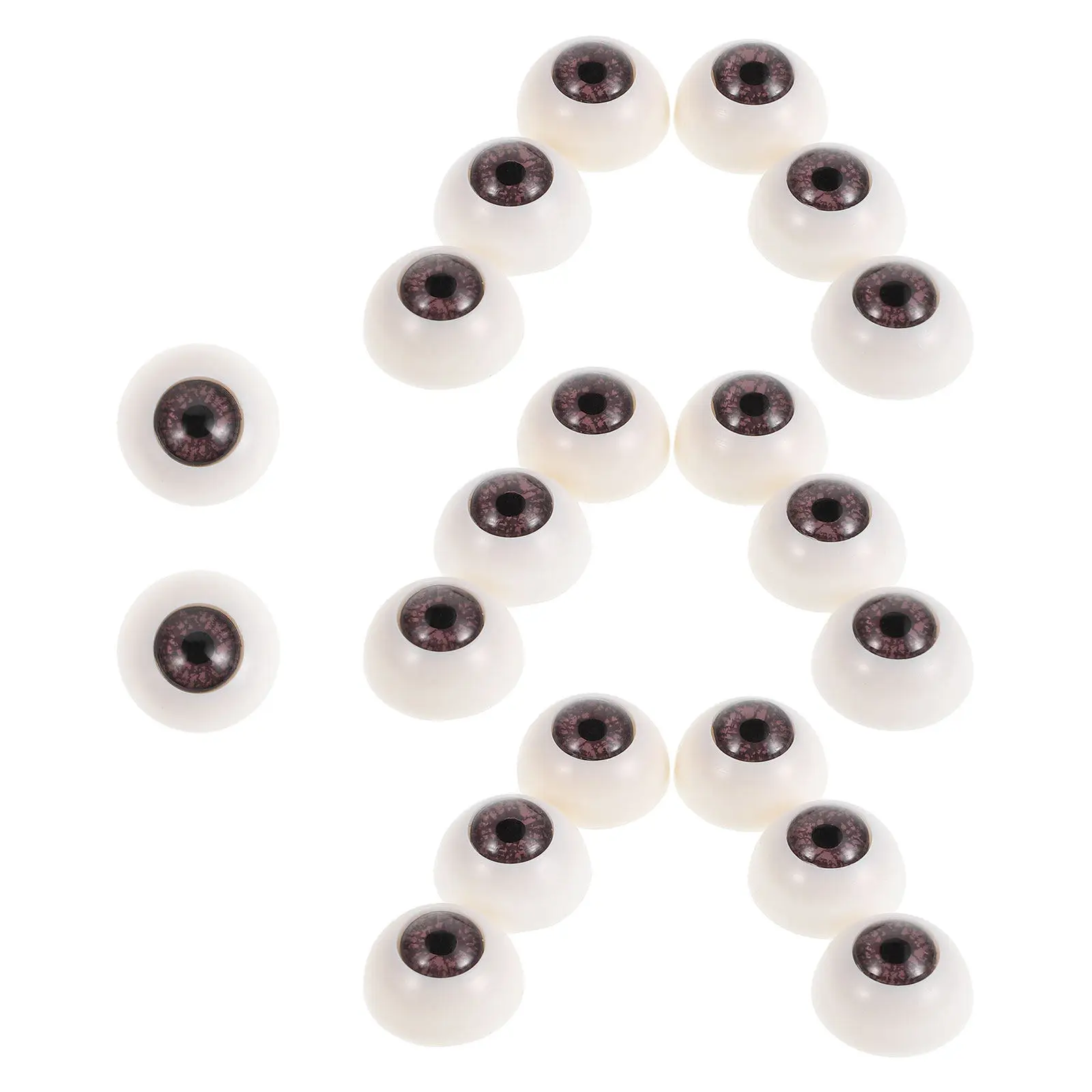 

10Pair Realistic Round Plastic Eyes for Stuffed Animals DIY Craft Repair Handmade Puppets Crochet Projects Safety Approved Big