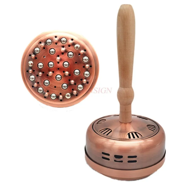 

Ручной портативный прижигание, прижигание, чистая медная кастрюля, ящик для прижигания, бытовой дворец, полоска из полыни холодного копчения