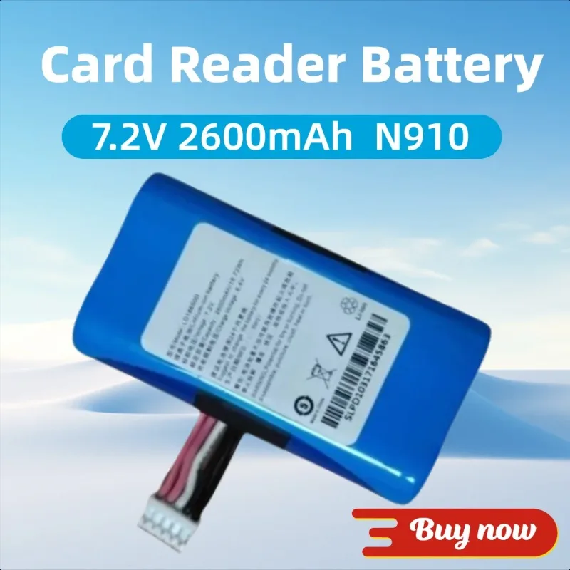 

7.2V 2600mAh For Newland N910 Smart POS Terminal APOS A8 Meituan Cloud POS Card Reader Battery