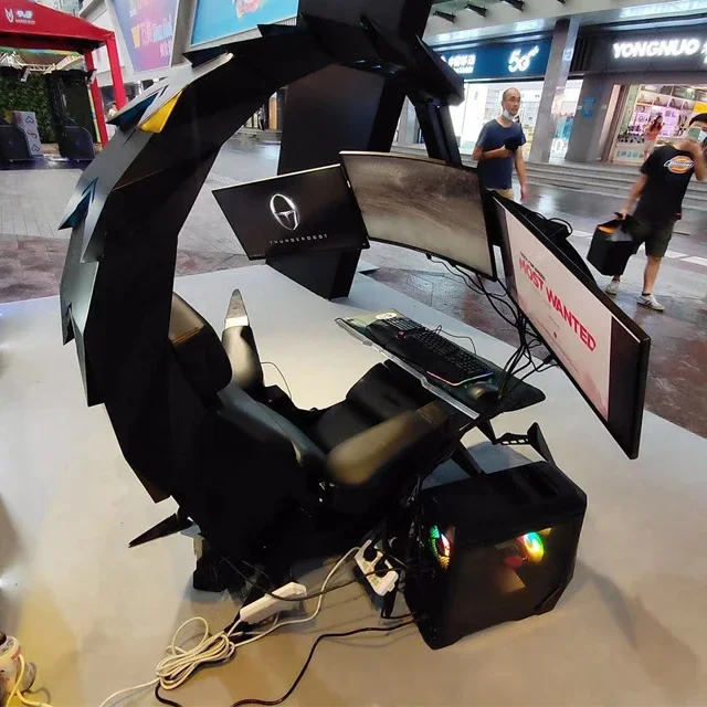 Una nueva silla eléctrica para juegos Scorpion, cabina de juegos biónica, reproductor de Audio, silla para juegos ajustable reclinable