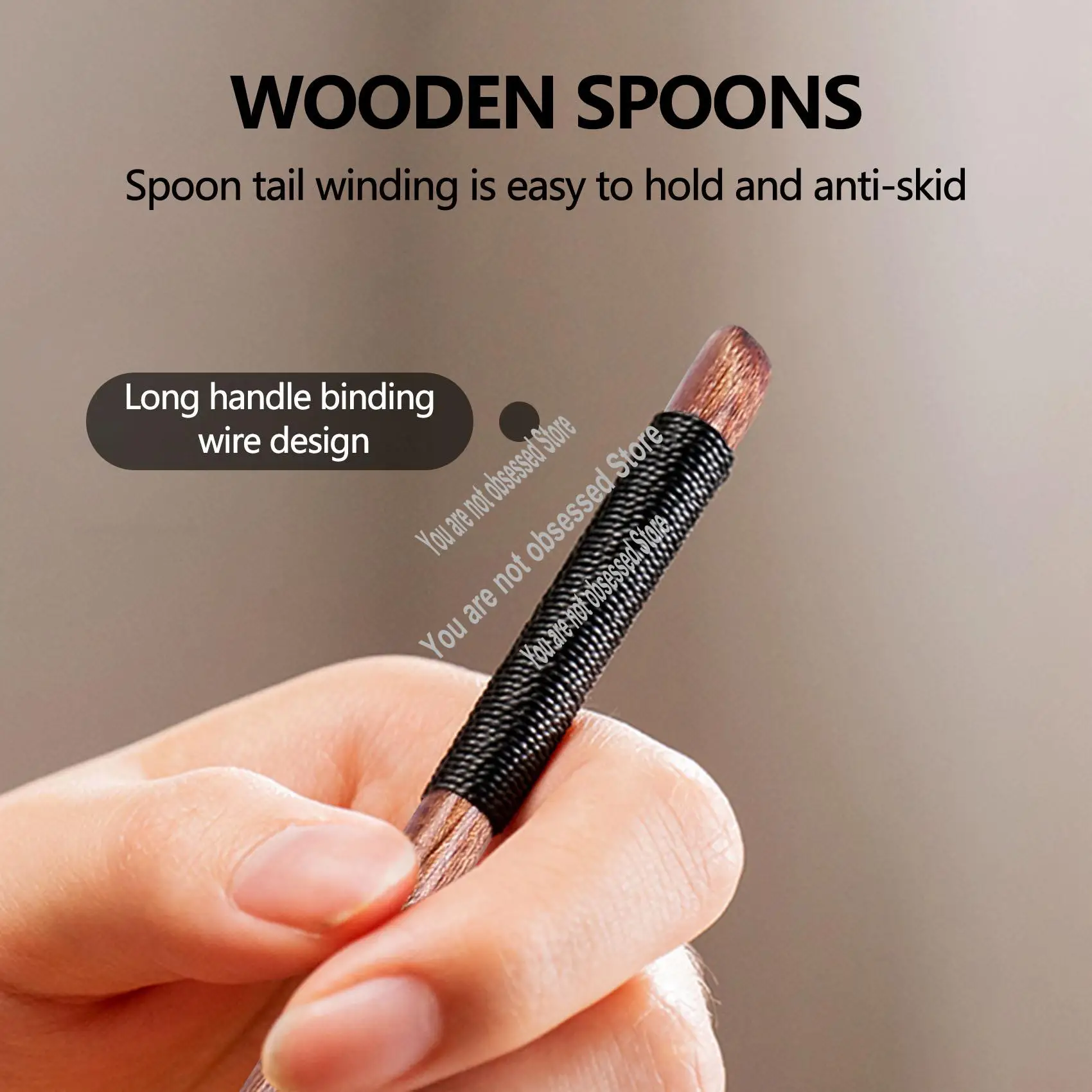 5 Pcs Wooden Spoons…