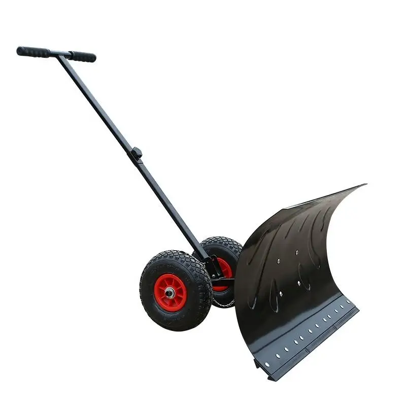For Car Factory Promotion Snow Pusher Snow Shovel Snow Mover With Wheel