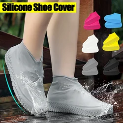 1 Pair Rubber Rain Boot Overshoes For Outdoor Use Reusable Rain Shoes Covers Silicone Waterproof Shoe Covers Rainy Equipment