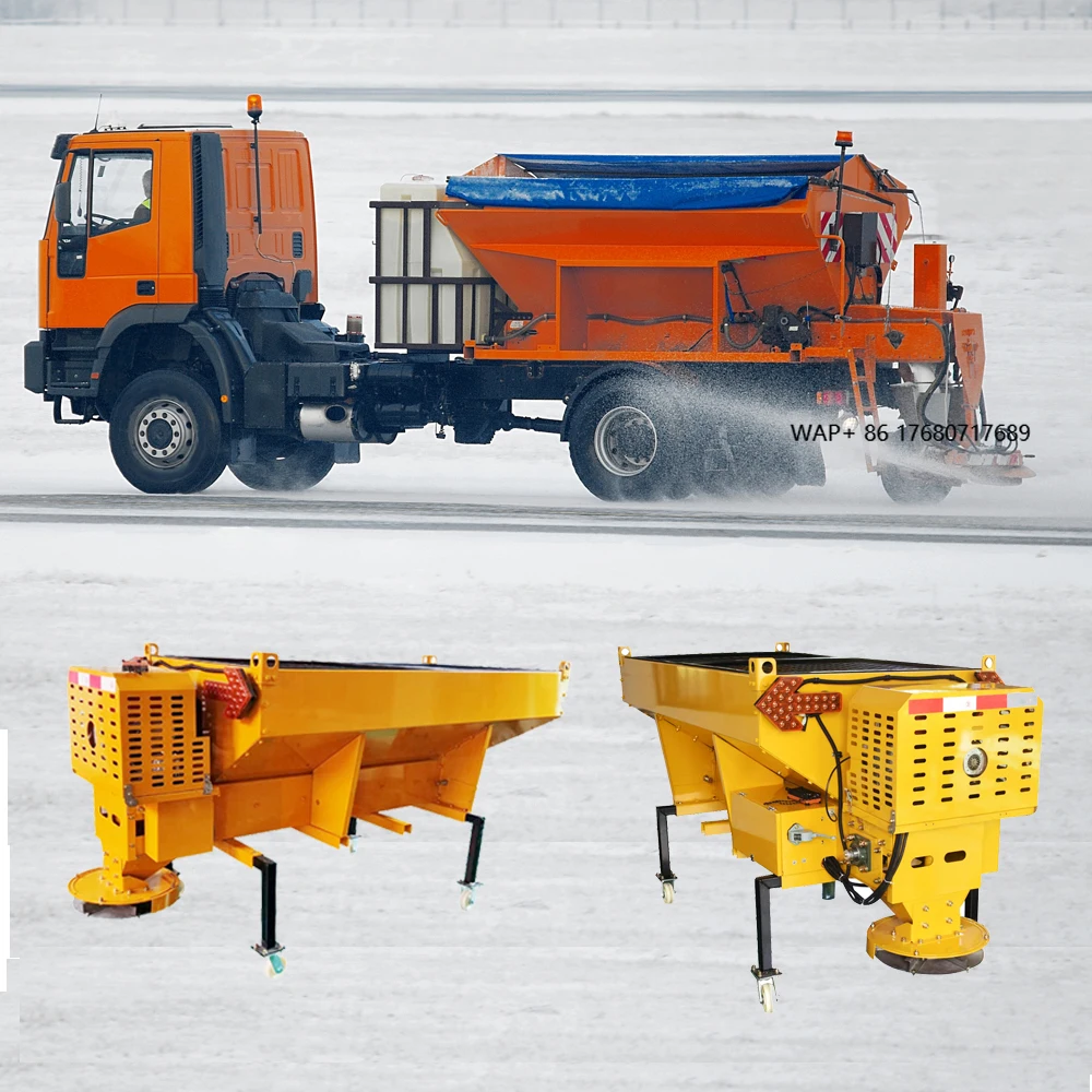 

Winter Road Maintenance Spreader Electric Drive Tailgate Mounted Salt Spreader for Pickup Trucks and Municipal Deicing