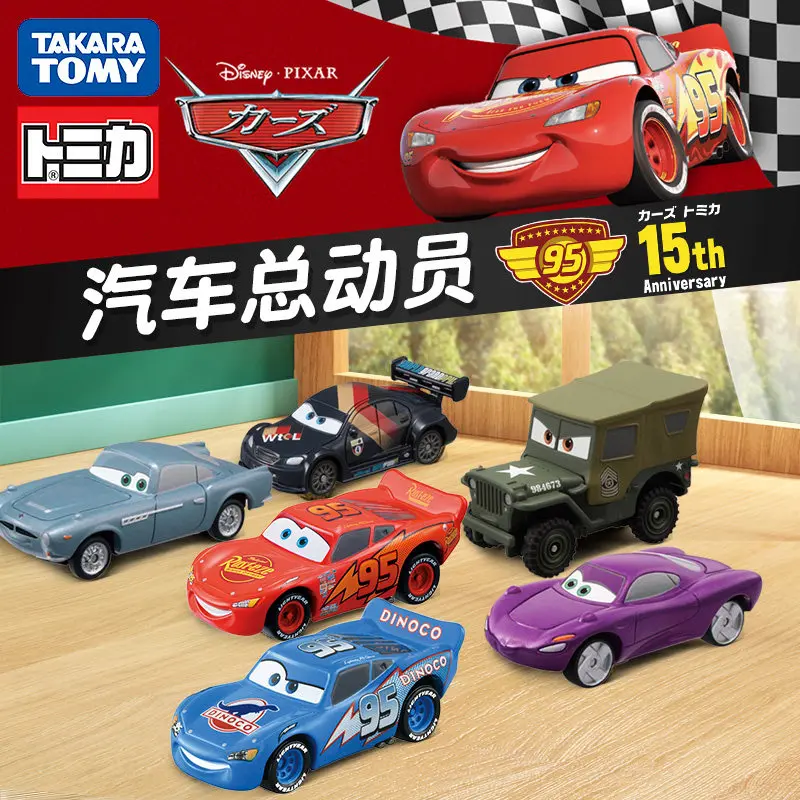 

Takara Tomy Tomica Disney Pixar Cars 2 Diecast Metal Car Lightning McQueen Racing Model Toy for Boys Gift Collection
