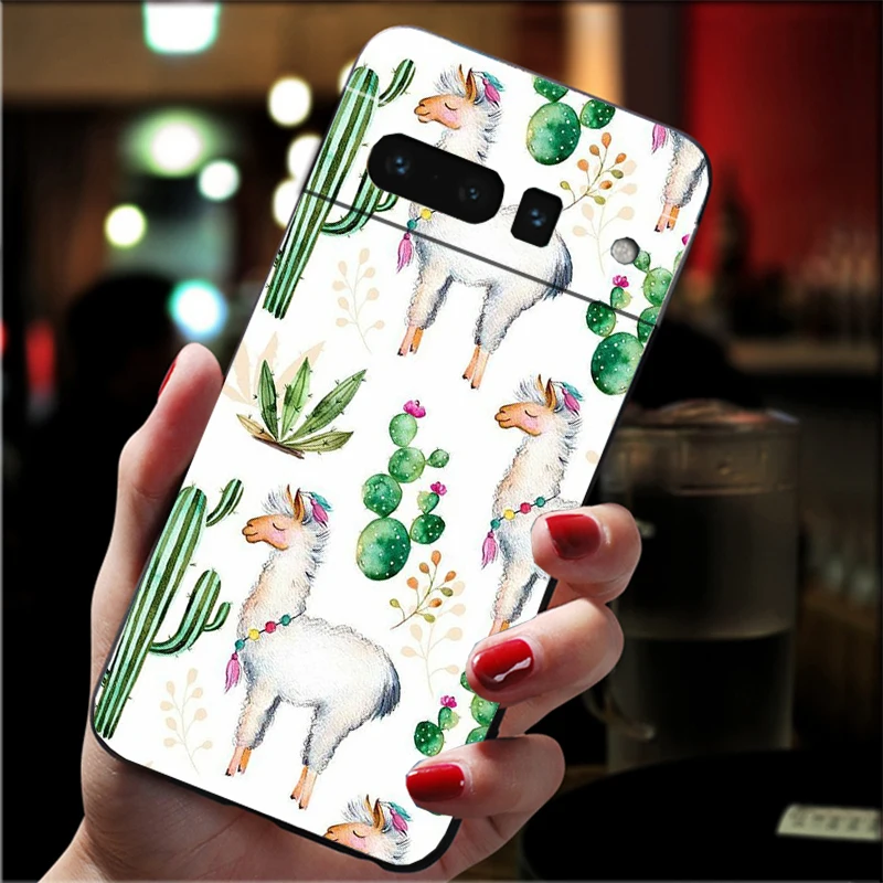 

Phone Case For Google Pixel 10 9 Pro XL 9A 8 7 6 Pro Pixel 8A 7A 6A Pixel 8 7 6 5 Lama Alpacas Animal