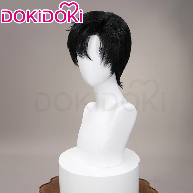 Li Shen Zayne Front Lace Wig Game Love and Deepspace Cosplay DokiDoki Men 30cm Short Black Hair Lishen Zayne Cosplay Free Cap