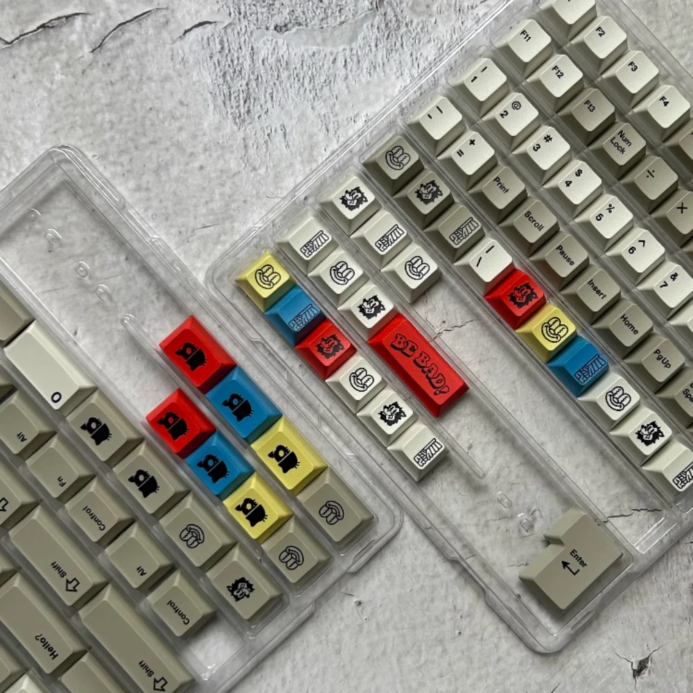 PBT Keycap GMK CYL Rubrehose Keycaps Set Cherry Profile Dye Sublimation Retro Key Caps For MX Mechanical Keyboard Accessories