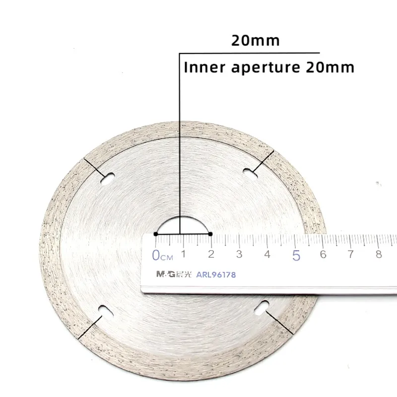 Lame de scie diamantée de 4 ou 5 pouces, coupe sèche et humide, meuleuse d'angle de brasage en métal, disque de coupe, outil de roue pour mur de carrelage en pierre