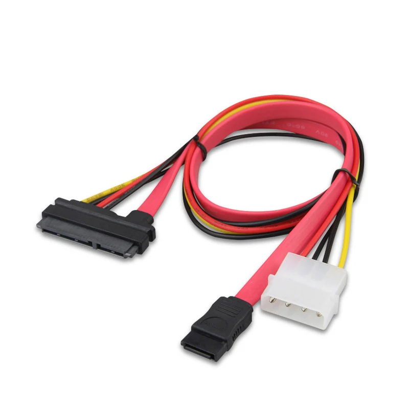 

IDE+SATA3.0 Cable Splitter to Integrated Hard Disk Optical Drive Data Cable Power Cord SATA 7+15P to 7+4Pin Convert Wire