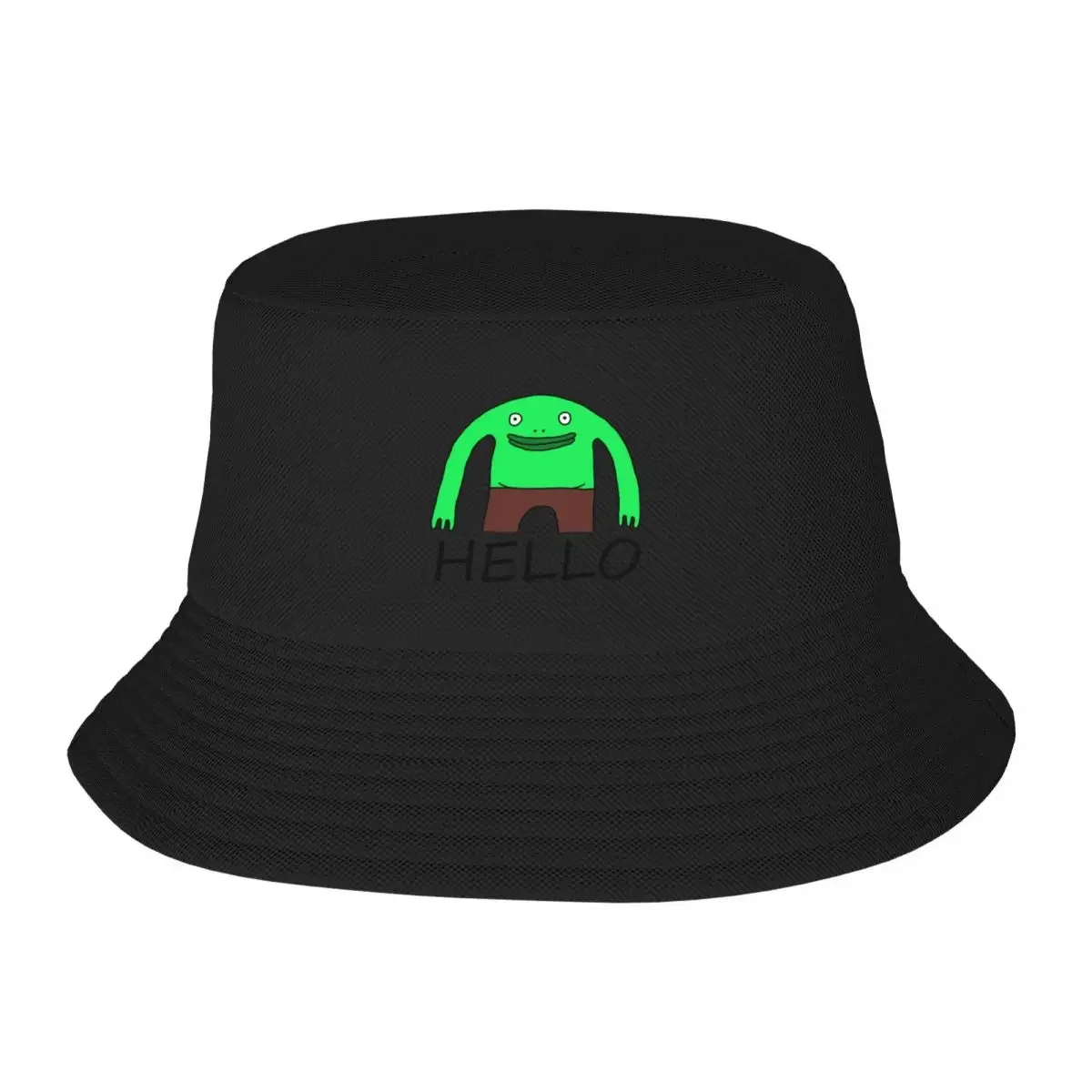 Smiling friends Mr Frog sticker Bucket Hat Golf Cap Golf Wear birthday Luxury Brand Men Women's