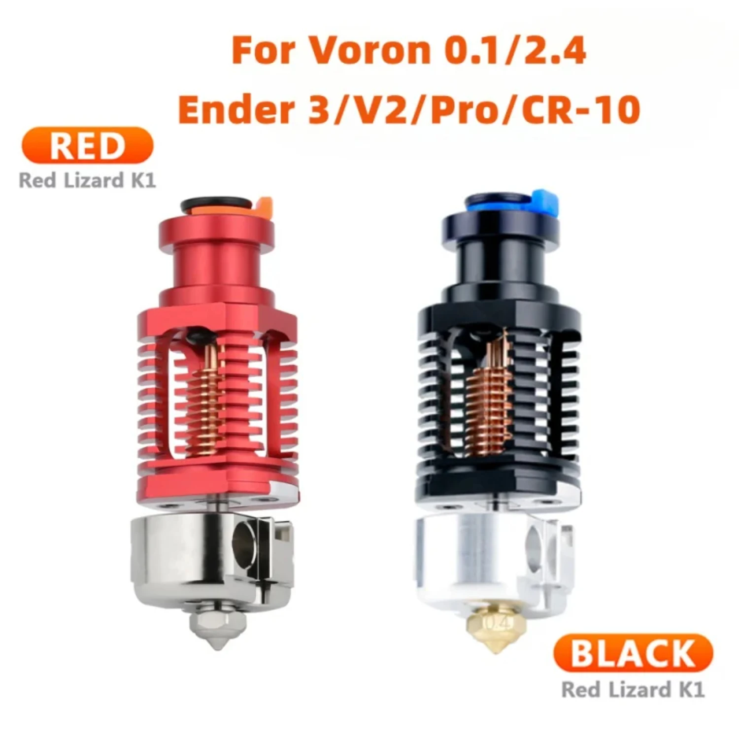 

3D printer Voron 2.4 Prusa I3 V6 Hotend Red Lizard k1 Bimetallic assembly coppered hot end nozzle Titan for 3 V2 extruder