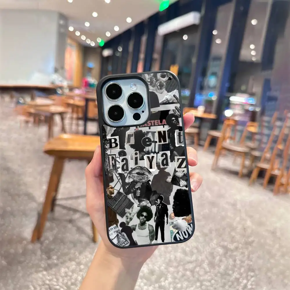 B-Brent Faiyaz Albums W-Wasteland Telefoonhoesje voor iPhone 17,16,15,14,13,Pro,Max,Plus,Magnetisch voor Magsafe Draadloos opladen