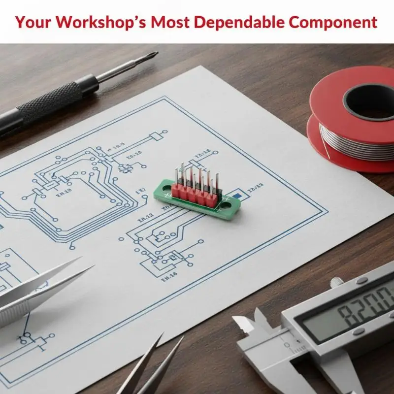 1/5Pcs Terminal Block Pin Header Socket Pitch 2.54mm 2-Row 5P / 6P Pin Distribution Board / Wire Transfer Board