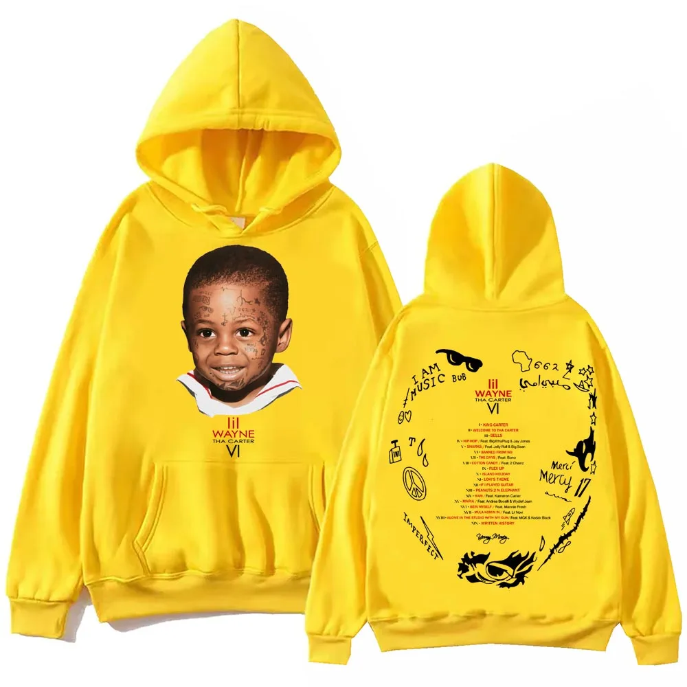 ليل واين ثا كارتر هوديي هاراجوكو الهيب هوب البلوز القمم البلوز هدية #5