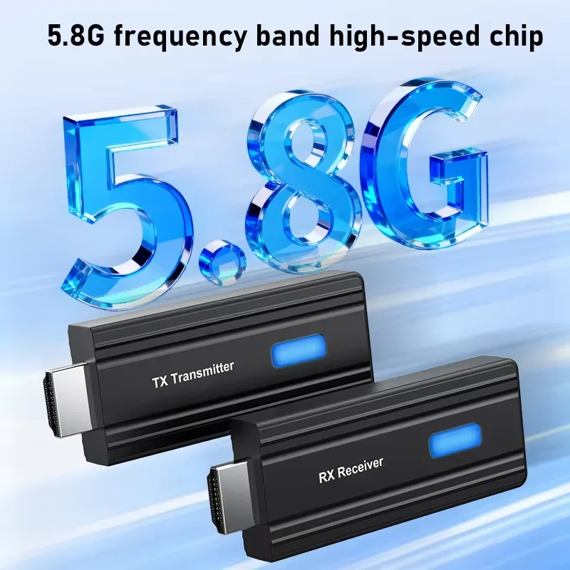KEBIDUMEI Wireless HDMI-Compatible Video Transmitter Receiver Extender Video TV Stick Display Adapter For Camera Laptop PC to TV