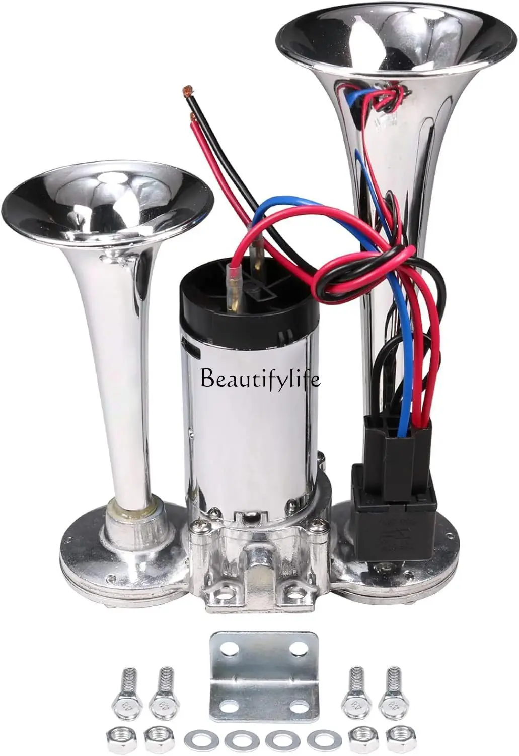 

2 Electronically controlled gas horn, double tube gas horn 360MM 300MM 12v/24V YN-E022